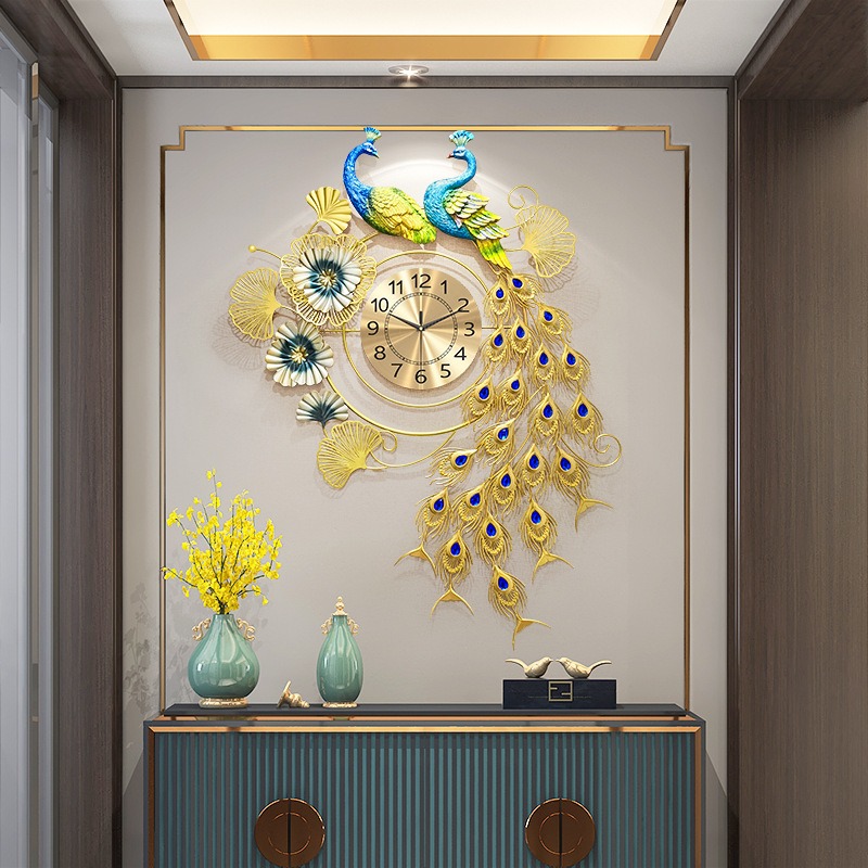 decor treo tuong dong ho con cong