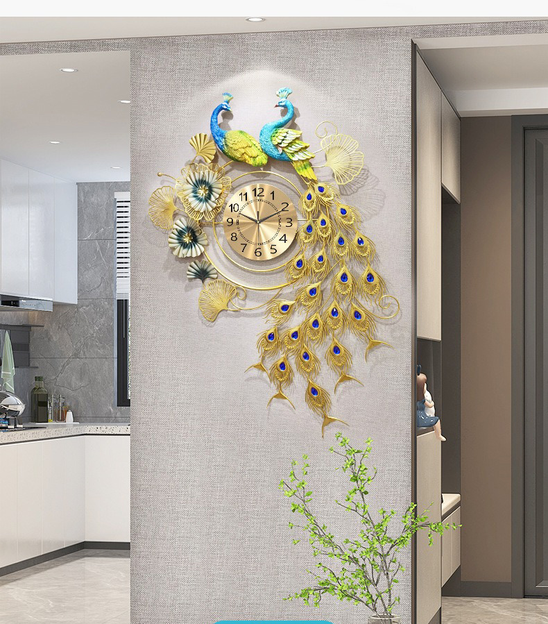 decor treo tuong dong ho con cong