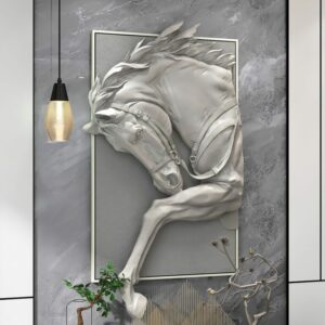 Tranh phù điêu đầu ngựa 3D