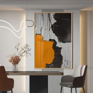 Tranh sơn dầu trìu tượng treo tường