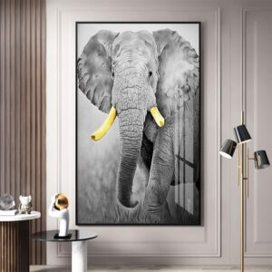 Tranh sơn dầu con voi