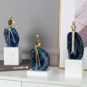 Bộ 3 đá trừu tượng decor nội thất cao cấp