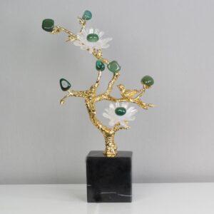 Cây hoa gắn đá thạch anh