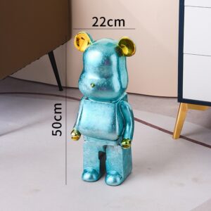 Mô hình Bearbrick hoa văn decor phòng khách