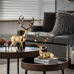 Mô hình con hươu bằng đồng cao cấp