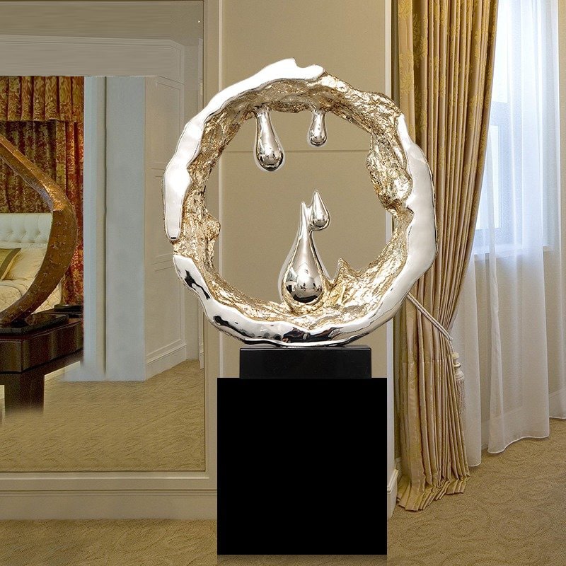 Mô hình trang trí điêu khắc trừu tượng độc lạ