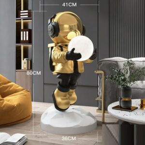 Tượng phi hành gia kết hợp đèn Led 80cm độc lạ