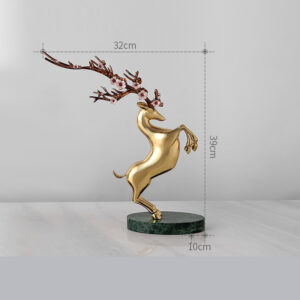 Đồng hồ để bàn hươu Sika sang trọng