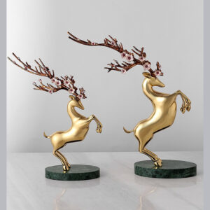 Đồng hồ để bàn hươu Sika sang trọng