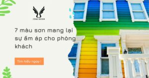 7 màu sơn mang lại sự ấm áp cho phòng khách