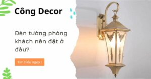 7 vị trí nên đặt đèn tường trong phòng khách