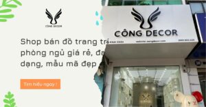Shop bán đồ trang trí phòng ngủ giá rẻ, đa dạng, mẫu mã đẹp